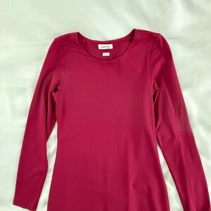 Aritzia Babaton Contour Crew Long Sleeve Dress Size Large